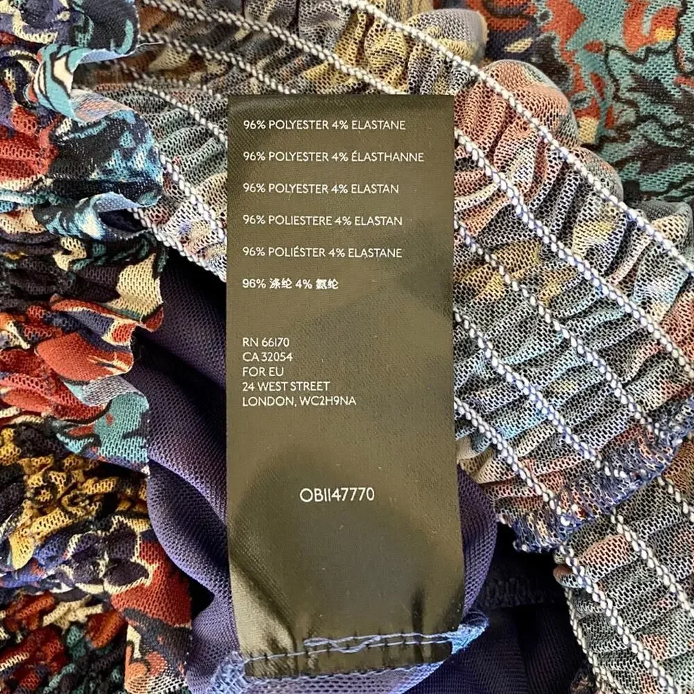 Anthropologie Ines Smocked Surplice Blouse Top, XS - Picture 8 of 8